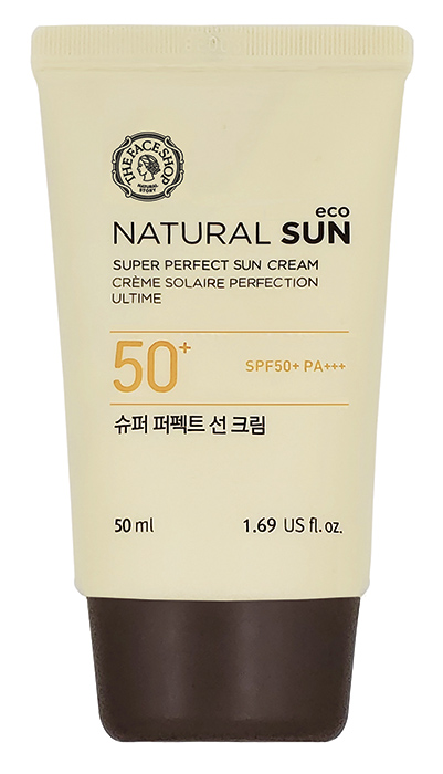 ครีมกันแดด THEFACESHOP Natural Sun Eco Super Perfect Sun Cream SPF50+ PA+++