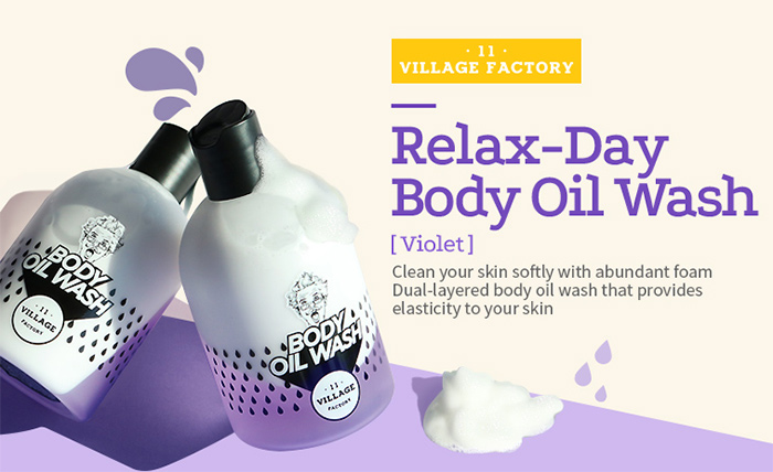 Village 11 Factory Relax-Day Body Oil Wash (Violet)