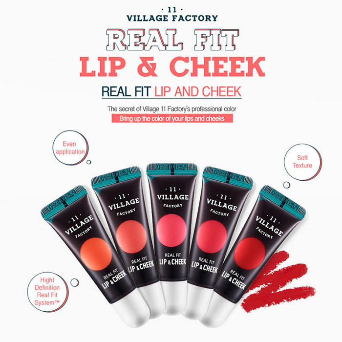 Village 11 Factory Real Fit Lip & Cheek