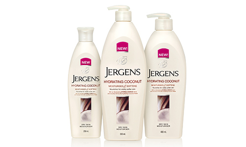 jergens hydrating coconut dry skin moisturiser