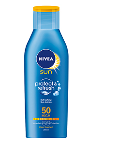 nivea sun protect & refresh body lotion spf50 pa    