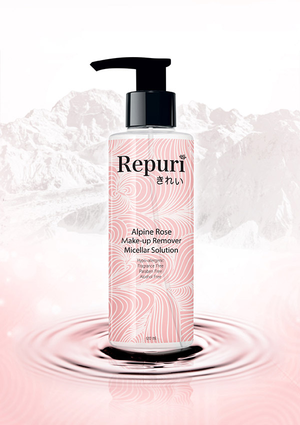 repuri alpine rose make-up remover micellar solution