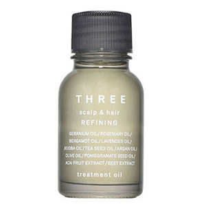 three scalp & hair refining treatment oil