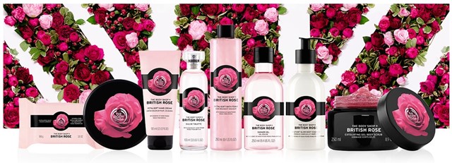 the body shop british rose collection