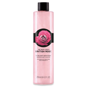 the body shop British Rose Petal Soft Bath Foam