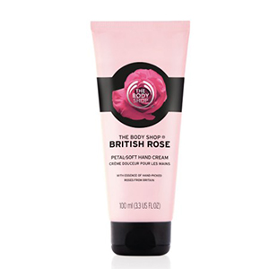 the body shop british rose hand cream