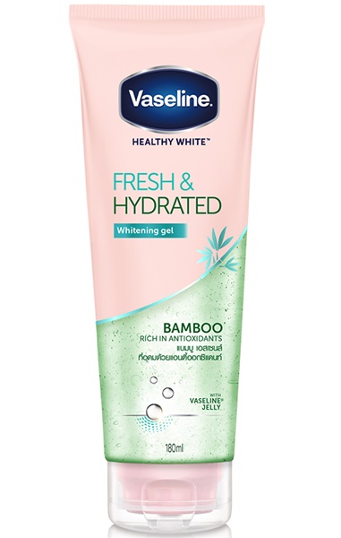 เจลทาผิวกาย Vaseline Healthy White Fresh & Hydrated Whitening Gel