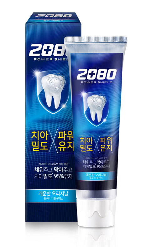 2080 Power Shield Blue Double Mint Toothpaste  กลิ่น บลูดัลเบิ้ล มิ้นท์ 