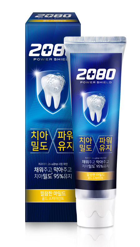 2080 Power Shield Gold Spear Mint Toothpaste กลิ่นโกลด์ สเปียร์มิ้นท์