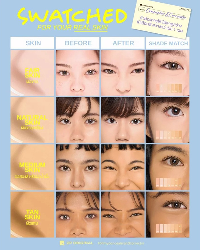 คอนซีลเลอร์ 2P Original Oh My Concealer & Corrector คอนซีลเลอร์ 2P Original Oh My Concealer & Corrector