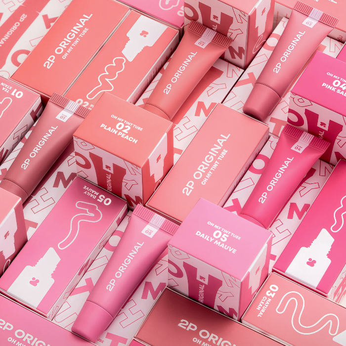 ลิปทินท์ 2P Original Oh My Tint Tube ลิปทินท์ 2P Original Oh My Tint Tube