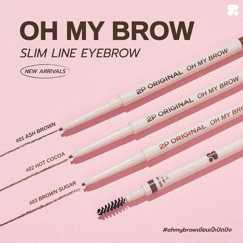 ดินสอเขียนคิ้ว 2P Original Oh My Brow Slim Line Eyebrow