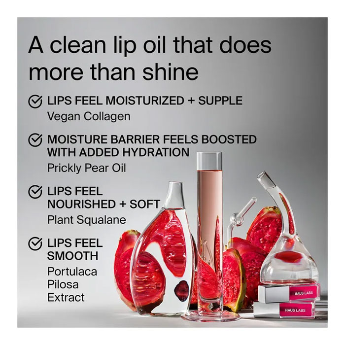 ลิปออยล์ Haus Labs By Lady Gaga PhD Hybrid Lip Oil