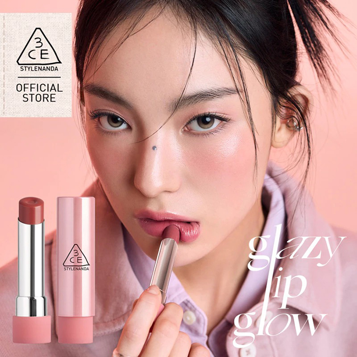 ลิปสติก 3CE Glazy Lip Glow