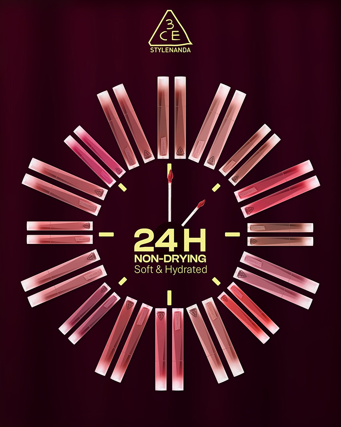 ลิปสติก 3CE Velvet Lip Plush