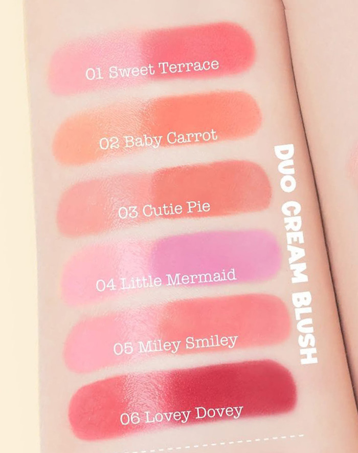 บลัชออน 4U2 Blush On Duo Cream บลัชออน 4U2 Blush On Duo Cream