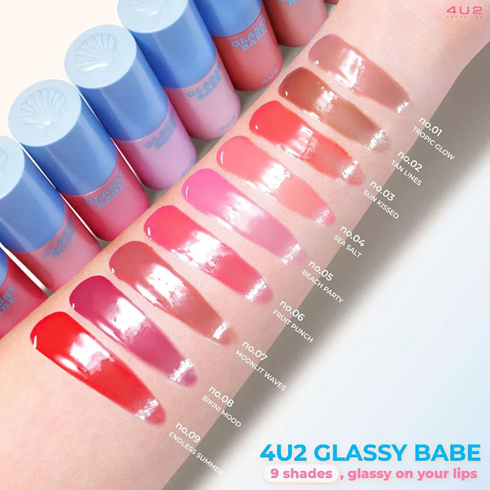 ลิปกลอส 4U2 Glassy Babe