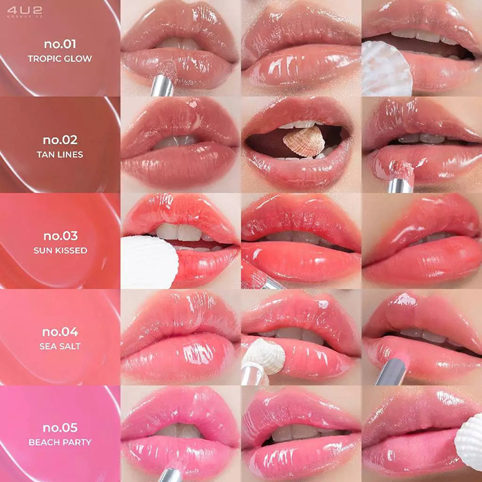 ลิปกลอส 4U2 Glassy Babe
