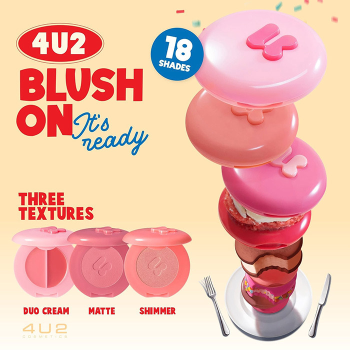 บลัชออน 4U2 Shimmer Blush