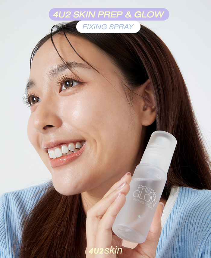 สเปรย์ล็อคเมคอัพ 4U2 Skin Prep & Glow Fixing Spray