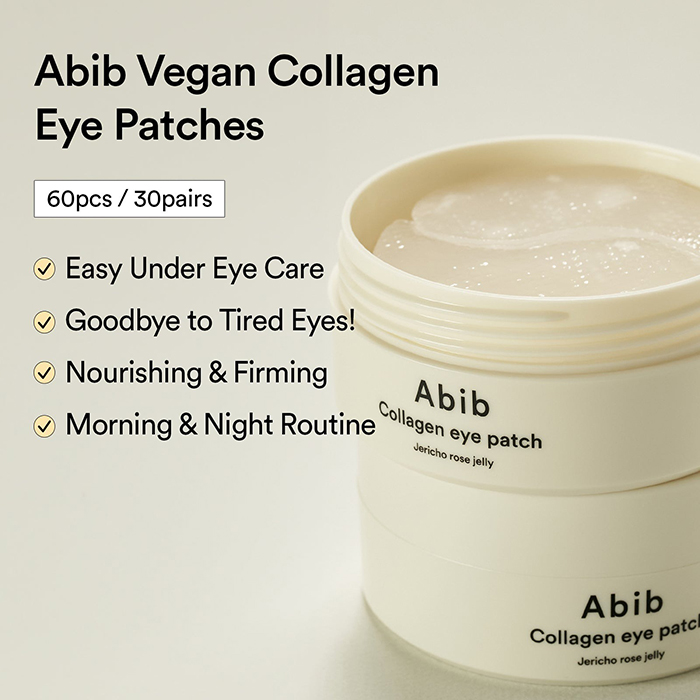 แผ่นมาส์กใต้ตา Abib Collagen Eye Patch Jericho Rose Jelly 