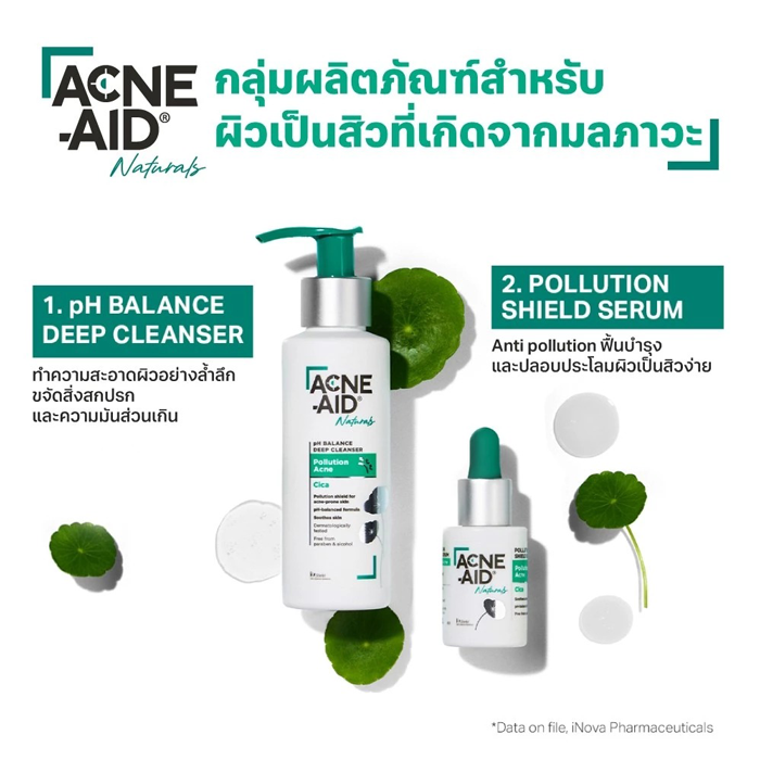 เคลนเซอร์ Acne-Aid Naturals pH Balance Deep Cleanser Pollution Acne