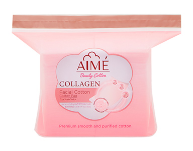 สำลีแผ่น AIME Collagen Facial Cotton