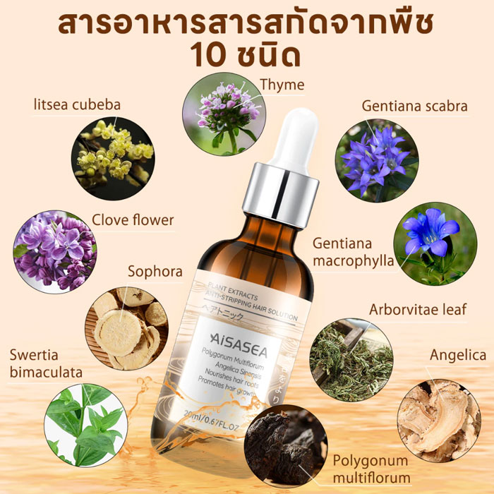 เซรั่มบำรุงผมและหนังศีรษะ Aisasea Thuja Hair Rejuvenating Serum-Anti-Hairloss Serum