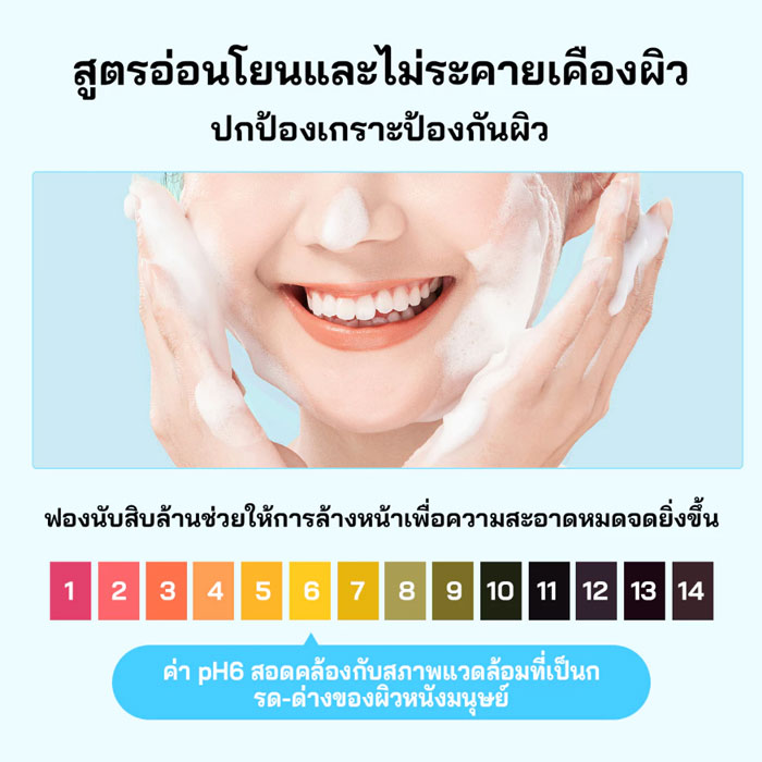 โฟมล้างหน้า Aisasea Amino Acid Clean Dual -Tube Facial Cleanser