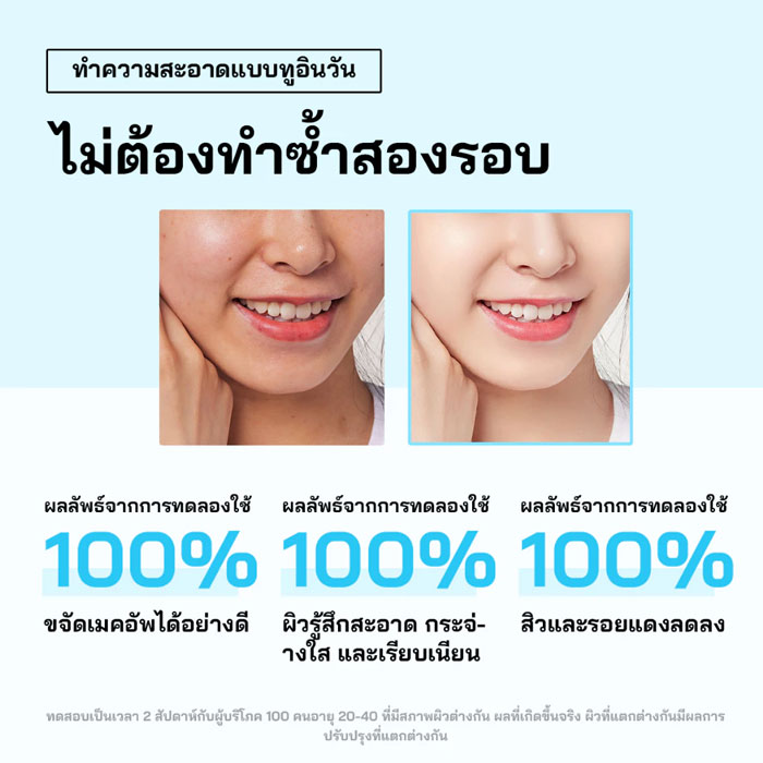 โฟมล้างหน้า Aisasea Amino Acid Clean Dual -Tube Facial Cleanser