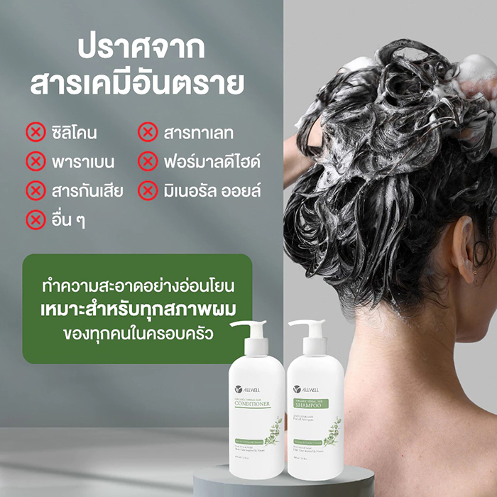 คอนดิชันเนอร์ Allwell Organic Herbal Hair Conditioner