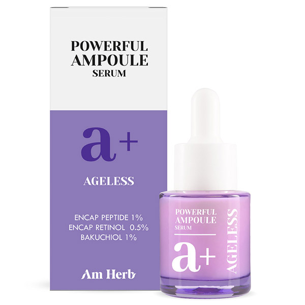 Am Herb Powerful A  Ampoule Serum แอมพลูเซรั่ม กู้ผิวเร่งด่วนจากสัญญาณความหย่อนคล้อยแห่งวัย