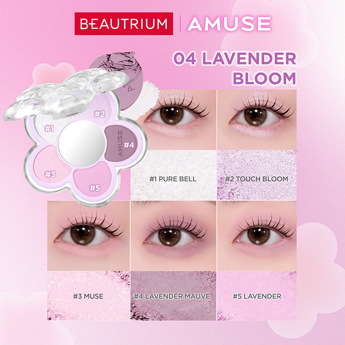 อายแชโดว์ Amuse Flora Eye Palette