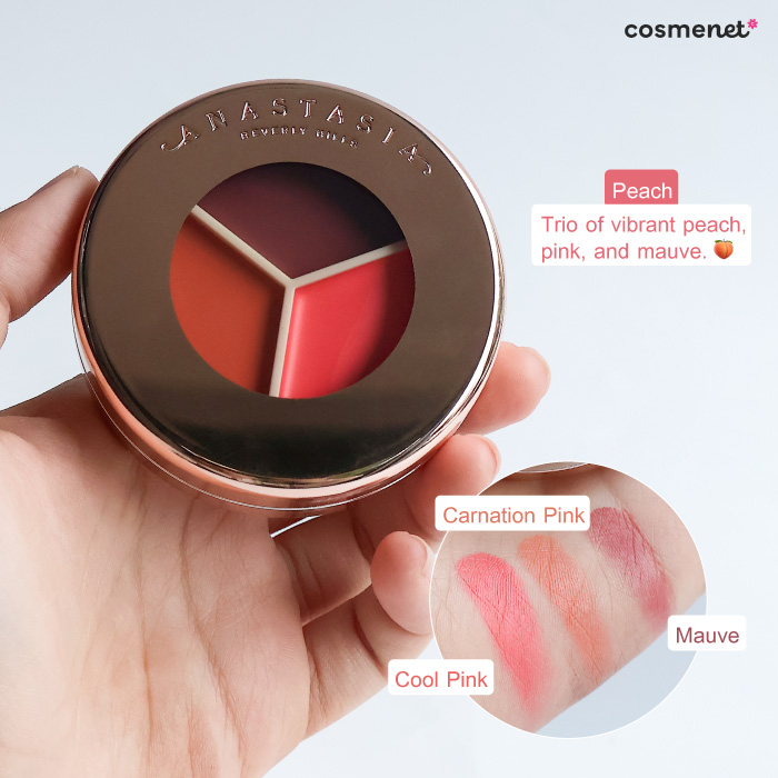 บลัชออนเนื้อครีม Anastasia Magic Touch Blush Trio