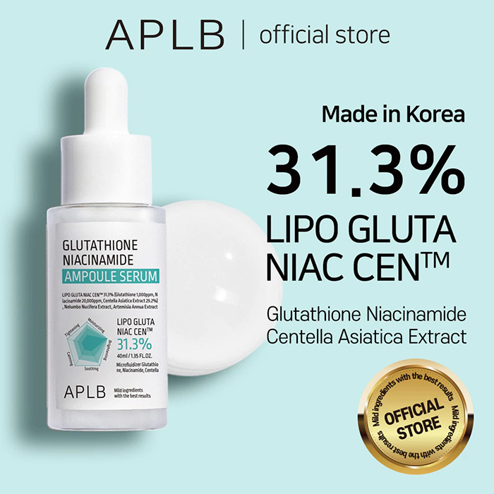 แอมพูลเซรั่ม APLB Glutathione Niacinamide Ampoule Serum