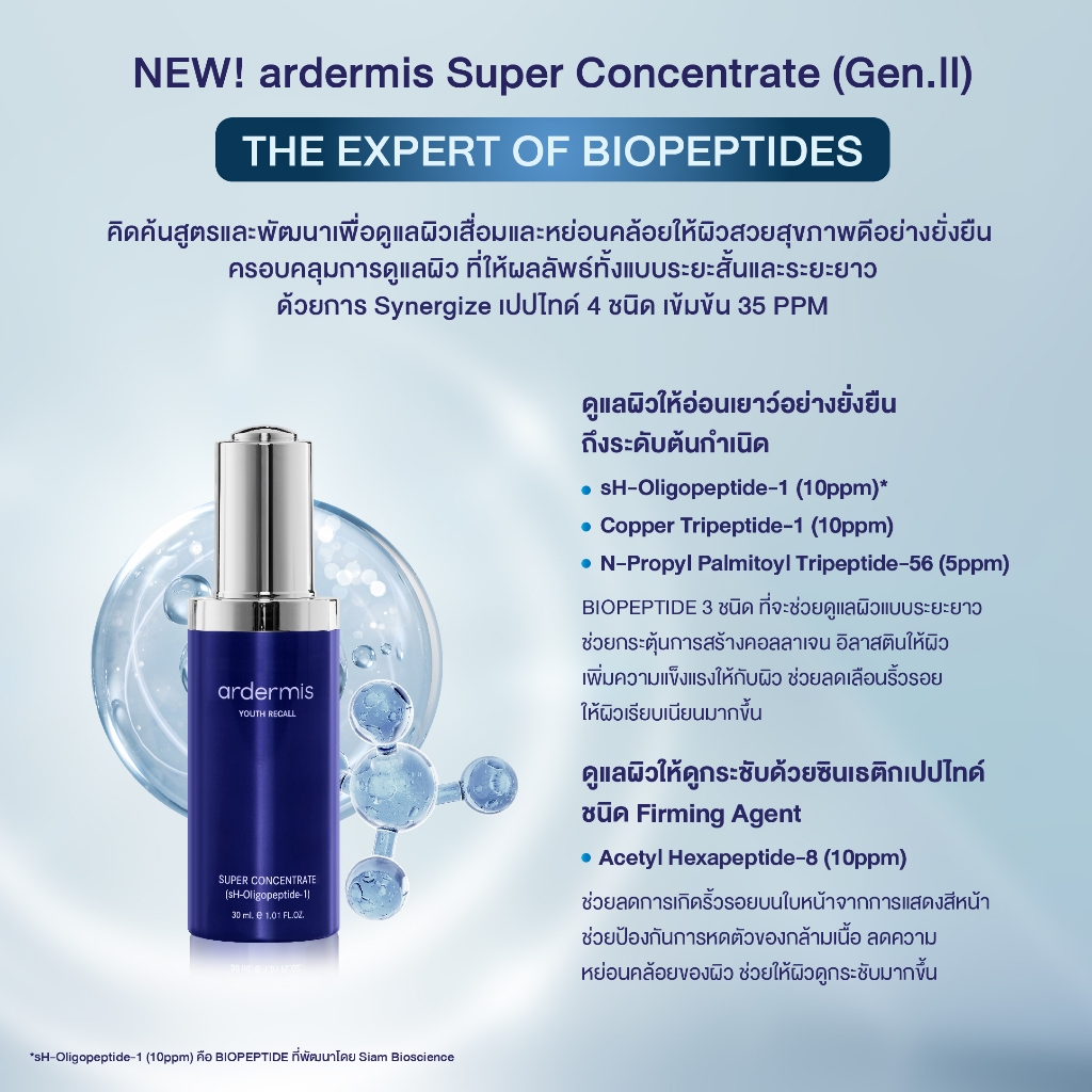 เซรั่ม ardermis Super Concentrate (Gen.ll)