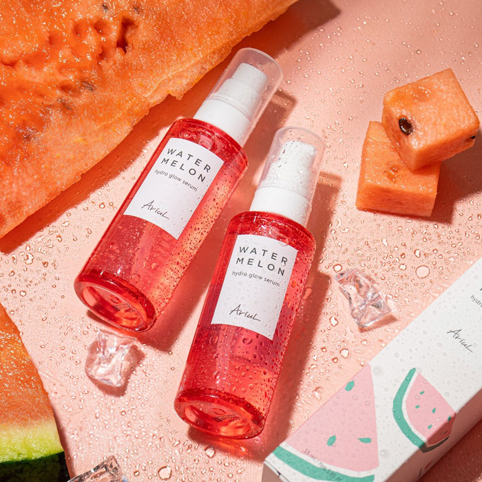 Ariul Watermelon Hydro Glow Serum เซรั่มแตงโม ช่วยมอบความชุ่มชื้นเข้มข้นให้กับผิว ทำให้ผิวรู้สึกเย็นสบาย