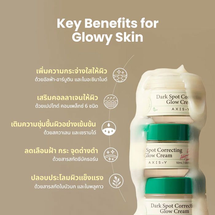 ครีมบำรุงผิวหน้า Axis-Y Dark Spot Correcting Glow Cream
