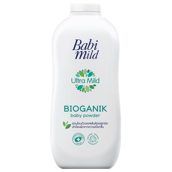 แป้งเด็ก Babi Mild Ultra Mild Bioganik Baby Powder