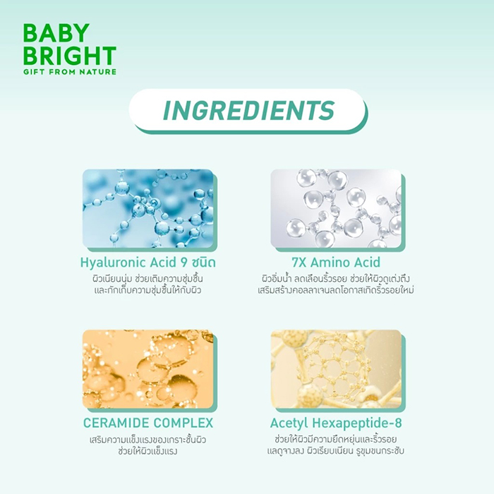 แผ่นมาส์กหน้า Baby Bright Rejulight Fill-Lagen Hydrogel Mask