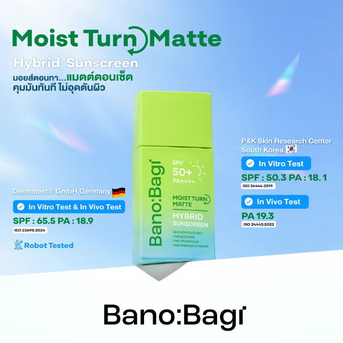 กันแดดเทิร์นผิวสูตรแมตต์ Banobagi Matte Fit Serum Sunscreen SPF50+PA++++