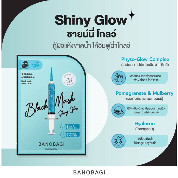 มาส์ก Banobagi Black Mask