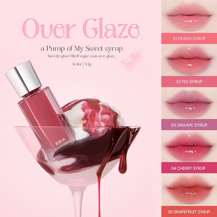 ลิปกลอส Bbia Over Glaze