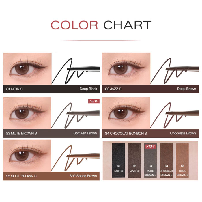 อายไลเนอร์ Bbia Last Auto Gel Eyeliner Slim Renewal