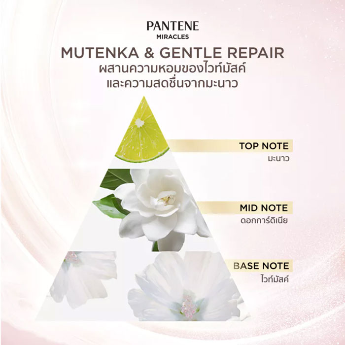 ครีมนวดผม Pantene Treatment Miracles Bond Repair Mutenka Gentle Repair