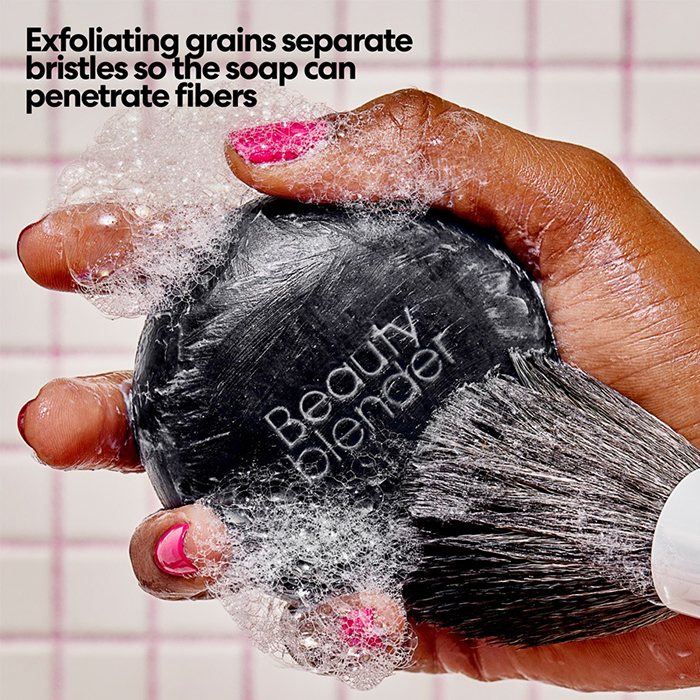 สบู่ก้อนทำความสะอาดฟองน้ำและแปรงแต่งหน้า Beautyblender Tool Scrub Blendercleanser