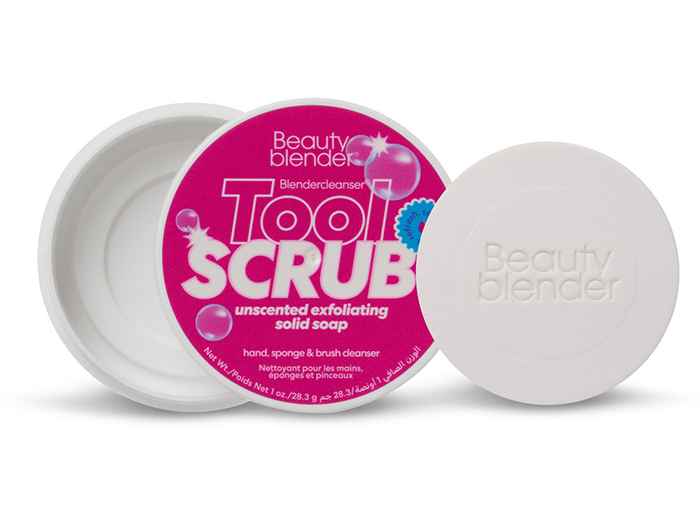 สบู่ก้อนทำความสะอาดฟองน้ำและแปรงแต่งหน้า Beautyblender Tool Scrub Blendercleanser