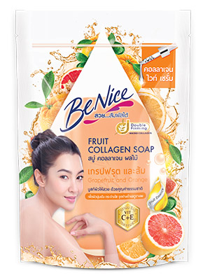 สบู่ก้อน BeNice Fruit Collagen Soap