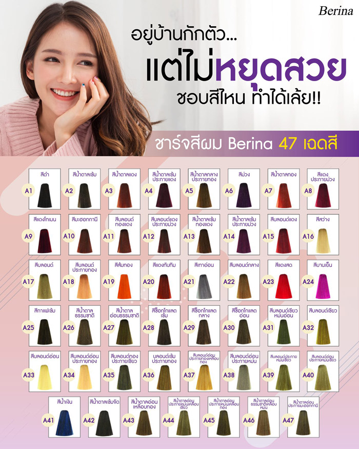 Berina Hair Color Cream ครีมเปลี่ยนสีผม