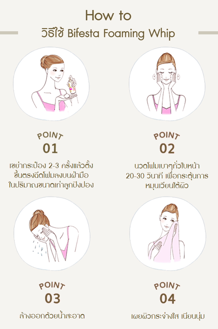 วิปโฟม Bifesta Foaming Whip Brightup